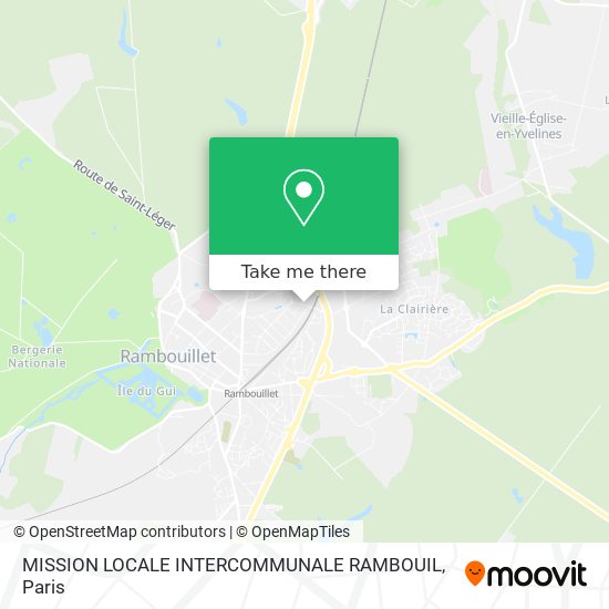 MISSION LOCALE INTERCOMMUNALE RAMBOUIL map