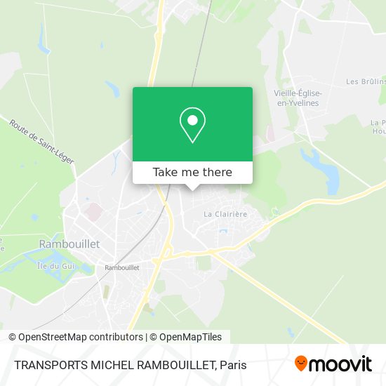 Mapa TRANSPORTS MICHEL RAMBOUILLET