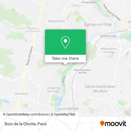 Bois de la Cloche map