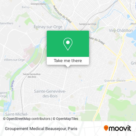 Groupement Medical Beausejour map