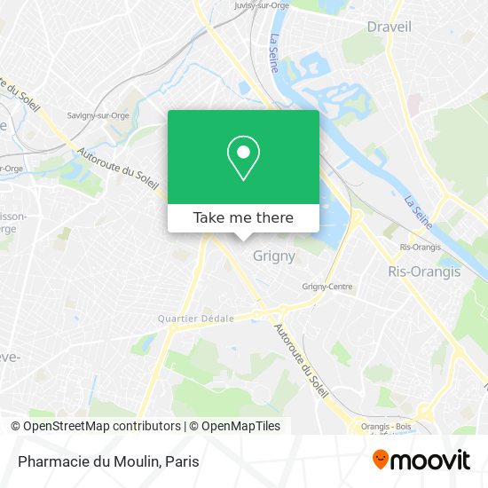 Mapa Pharmacie du Moulin