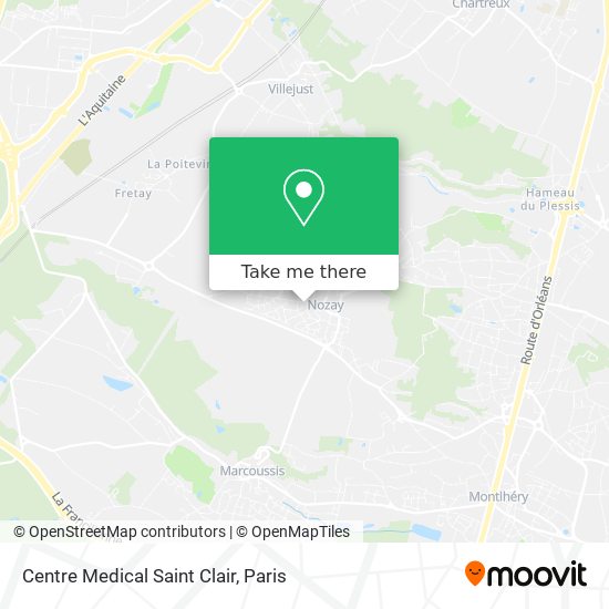 Centre Medical Saint Clair map