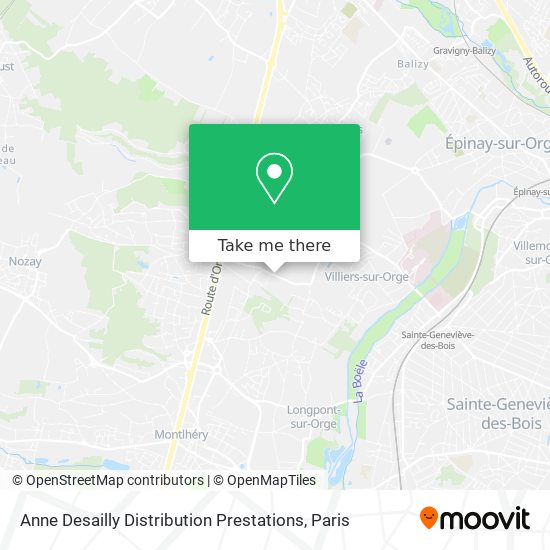 Anne Desailly Distribution Prestations map