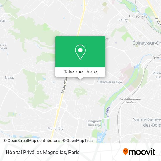 Hôpital Privé les Magnolias map