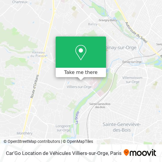 Car'Go Location de Véhicules Villiers-sur-Orge map