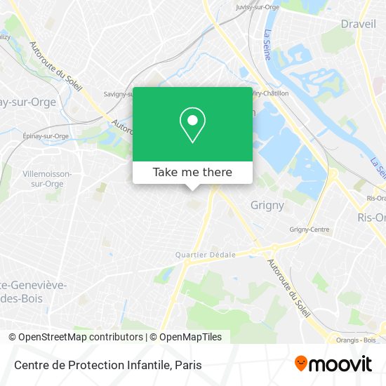 Mapa Centre de Protection Infantile