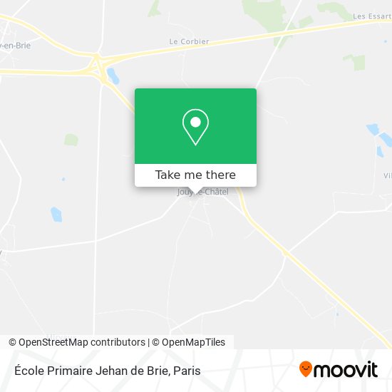 Mapa École Primaire Jehan de Brie