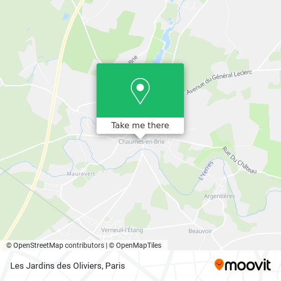 Les Jardins des Oliviers map