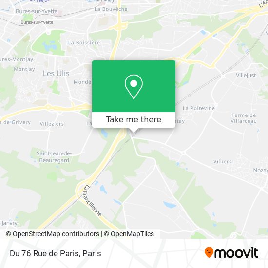 Mapa Du 76 Rue de Paris