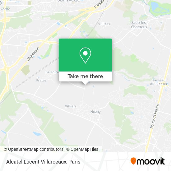 Mapa Alcatel Lucent Villarceaux