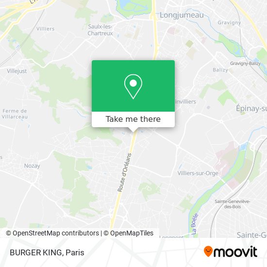 BURGER KING map