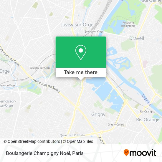 Mapa Boulangerie Champigny Noël