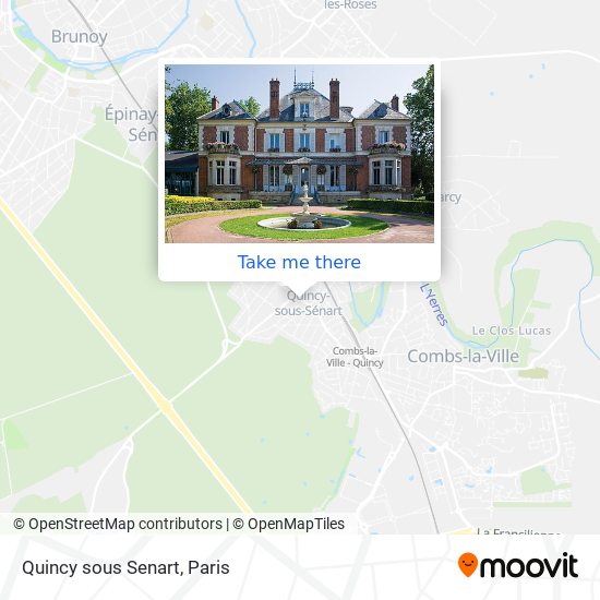 Quincy sous Senart map