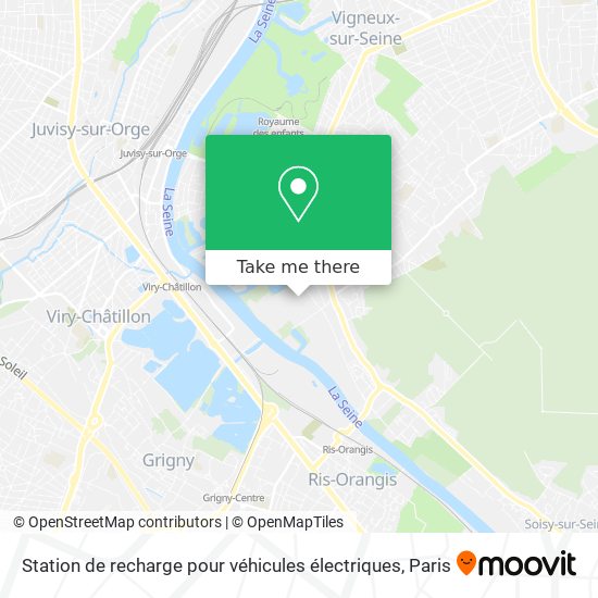 Station de recharge pour véhicules électriques map