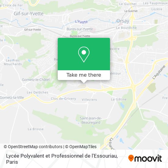 Lycée Polyvalent et Professionnel de l'Essouriau map