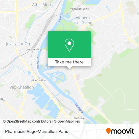 Pharmacie Auge-Marsallon map