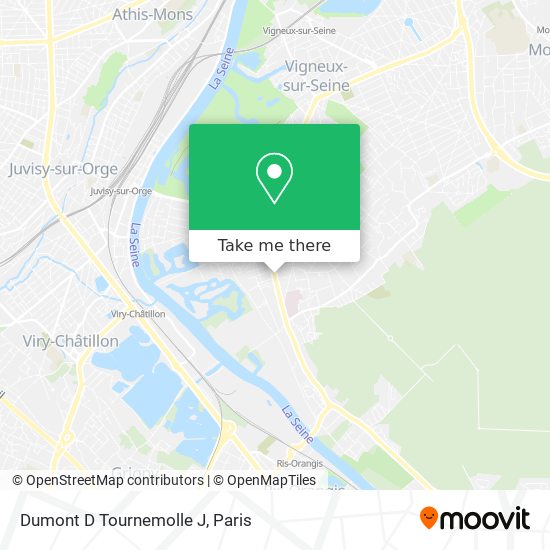 Mapa Dumont D Tournemolle J