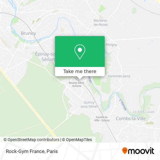 Mapa Rock-Gym France