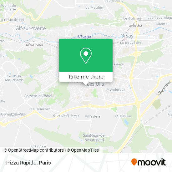 Pizza Rapido map