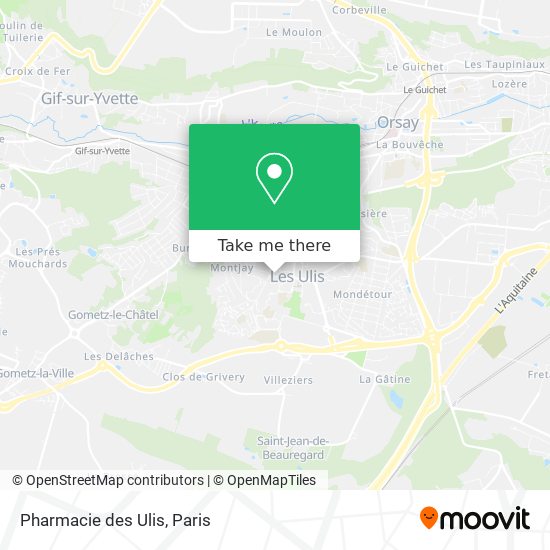 Pharmacie des Ulis map