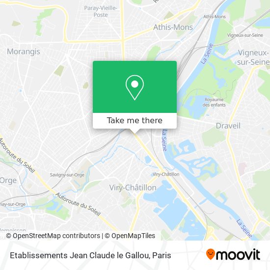 Mapa Etablissements Jean Claude le Gallou