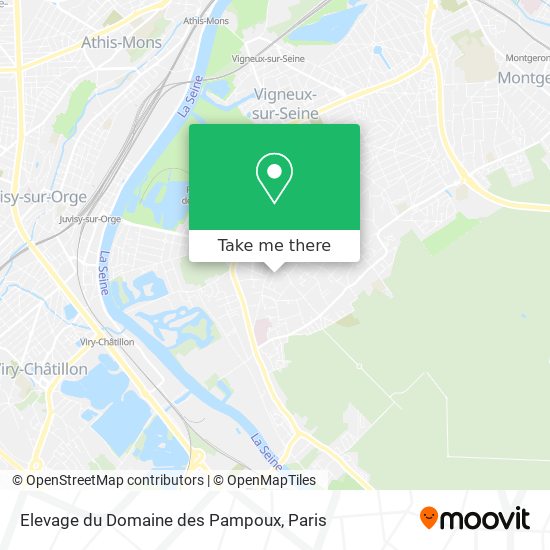 Elevage du Domaine des Pampoux map