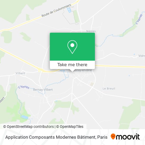 Application Composants Modernes Bâtiment map