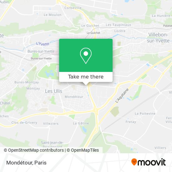 Mondétour map