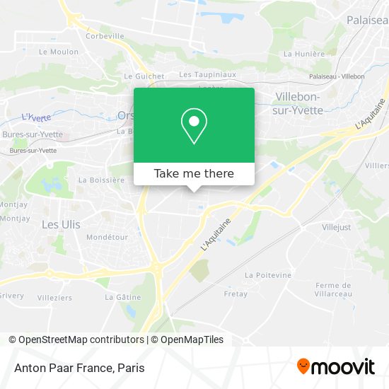 Mapa Anton Paar France