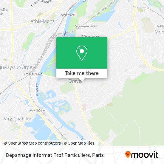 Depannage Informat Prof Particuliers map