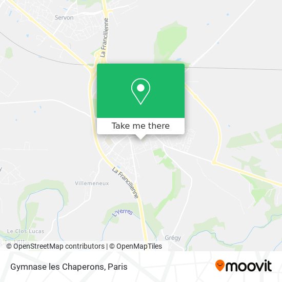 Gymnase les Chaperons map