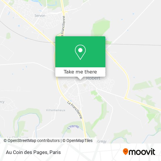 Au Coin des Pages map