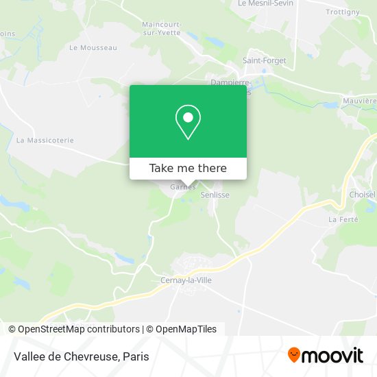 Vallee de Chevreuse map