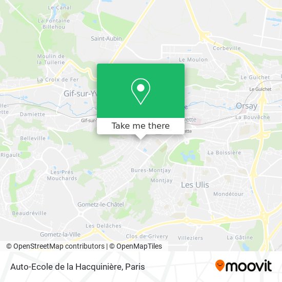 Mapa Auto-Ecole de la Hacquinière