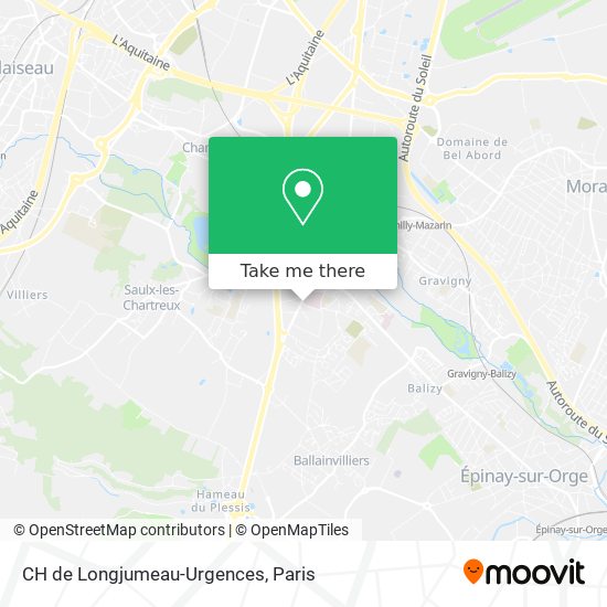 CH de Longjumeau-Urgences map