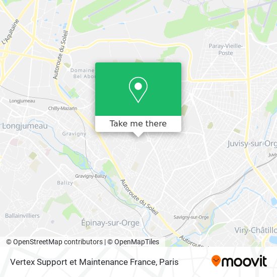 Mapa Vertex Support et Maintenance France