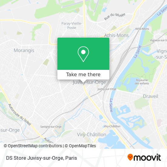 Mapa DS Store Juvisy-sur-Orge