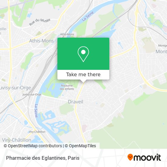 Mapa Pharmacie des Eglantines