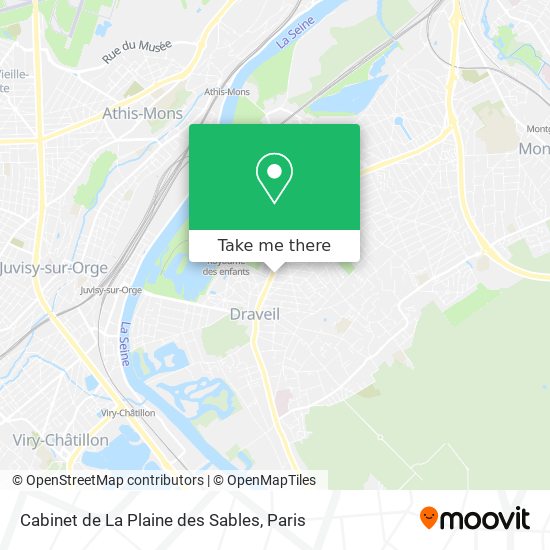 Cabinet de La Plaine des Sables map
