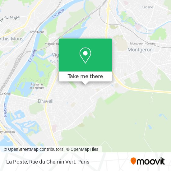 Mapa La Poste, Rue du Chemin Vert