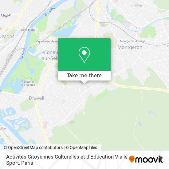 Activités Citoyennes Culturelles et d'Education Via le Sport map