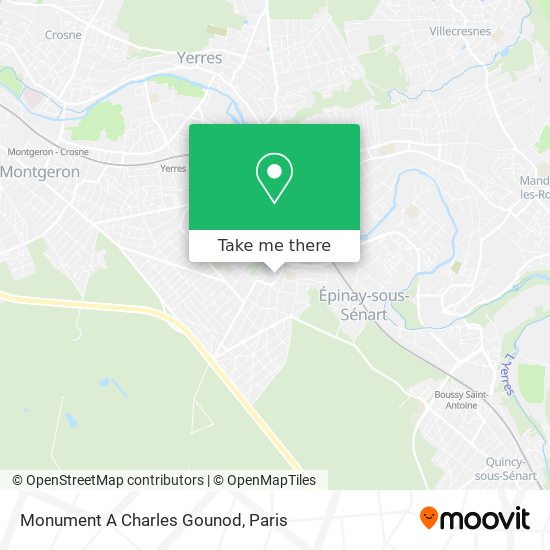 Mapa Monument A Charles Gounod