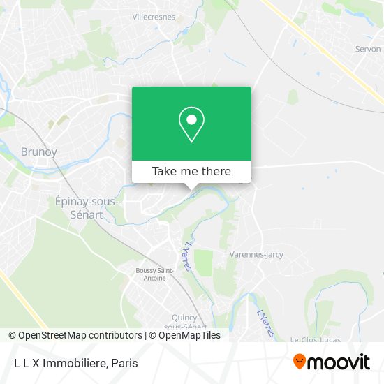 L L X Immobiliere map