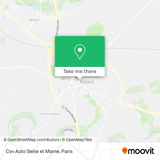 Mapa Csv Auto Seine et Marne
