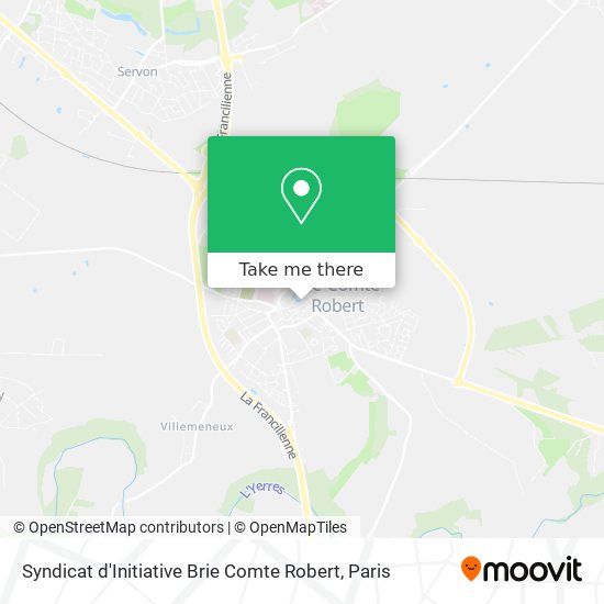 Mapa Syndicat d'Initiative Brie Comte Robert