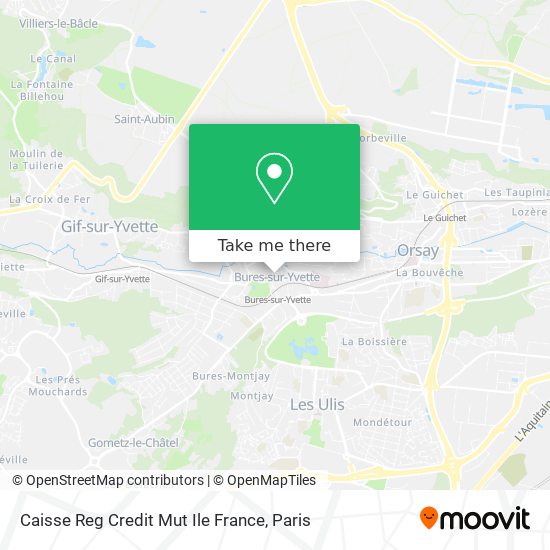 Caisse Reg Credit Mut Ile France map