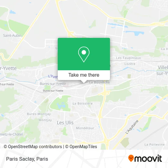 Paris Saclay map