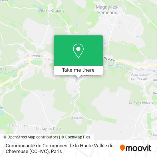 Communauté de Communes de la Haute Vallée de Chevreuse (CCHVC) map