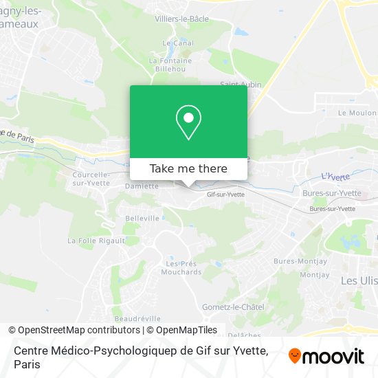 Centre Médico-Psychologiquep de Gif sur Yvette map