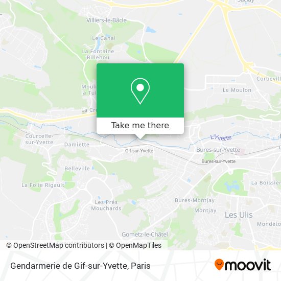 Gendarmerie de Gif-sur-Yvette map